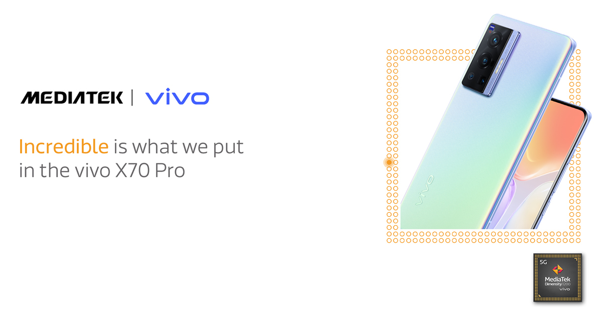 vivo X70 Pro powered by the MediaTek Dimensity 1200-vivo