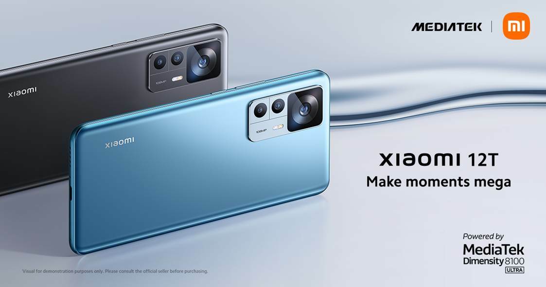 Xiaomi 12T powered by MediaTek 8100 Ultra